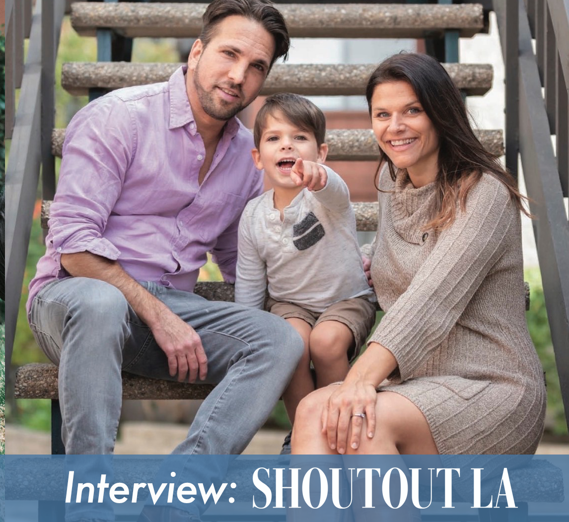 Photo of Kevin Seldon from Top Parenting Podcast, DILF (DAD I’D LIKE TO FREIND) with his family for Interview he did with ShoutOut LA